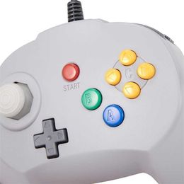 Contrôleurs de jeu Joysticks Version USB Mini contrôleur pour jeux classiques N64 Manette de jeu filaire Joystick Windows PC Mac Linux Raspberry Pi 4 Console HKD230902