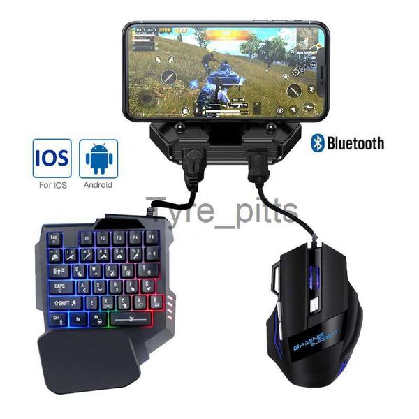 Contrôleurs de jeu Joysticks VA019 Contrôleur mobile Clavier de jeu Souris Convertisseur Adaptateur Plug Gamepad PUBG Bluetooth 5.0 Android IPhone IOS Adaptateur x0727