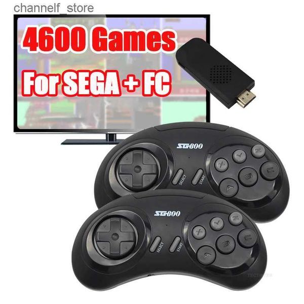 Controladores de juegos Joysticks Consola de videojuegos 16 bit MD para Sega Genesis incorporado 4600+ Juegos Gamepad Controlador de TV compatible con HDMI Playery240322