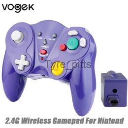 Contrôleurs de jeu Joysticks Vogek 2.4G Contrôleur de jeu sans fil pour hôte de jeu Nintend Joypad sans fil Poignée de manette de jeu pour Gamecube Will/Wii U Host x0727