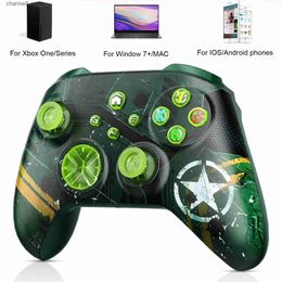 Contrôleurs de jeu Joysticks Wifi Army Green Tank Gamepad pour Xbox One/Series S/X Contrôleur de jeu pour IOS/Android Flash Joystick LED Control ConsoleY240322