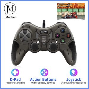 Contrôleurs de jeu Joysticks Contrôleur de jeu filaire/Manette de jeu/Joystick pour Android TV Box /WIN PC/Console de jeu/Boîte d'arcade Manette de jeu Moteur à double vibration intégré