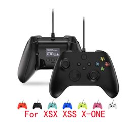 Gamecontrollers Joysticks Bekabelde joystick gamecontroller voor Xbox-serie X S voor XSS XSX X-ONE Voor Xbox one pc win10 play gamepad HKD230831