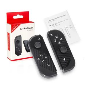 Contrôleurs de jeu Joysticks filaire gauche droite poignée contrôleur pour Nintend Switch Console de jeu GamePad cristal bouton contrôle remplacement pour n-switch 231023