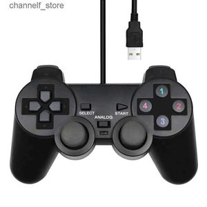 Contrôleurs de jeu Joysticks Filaire USB PC Contrôleur de Jeu Manette de Jeu pour WinXP/Win7/8/10 Joypad pour PC Windows PC Ordinateur Portable Noir Game JoystickY240322