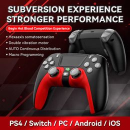 Game Controllers Joysticks draadloze Bluetooth controller macro terug sleutel voor PC TV IOS Android P08 HKD230831