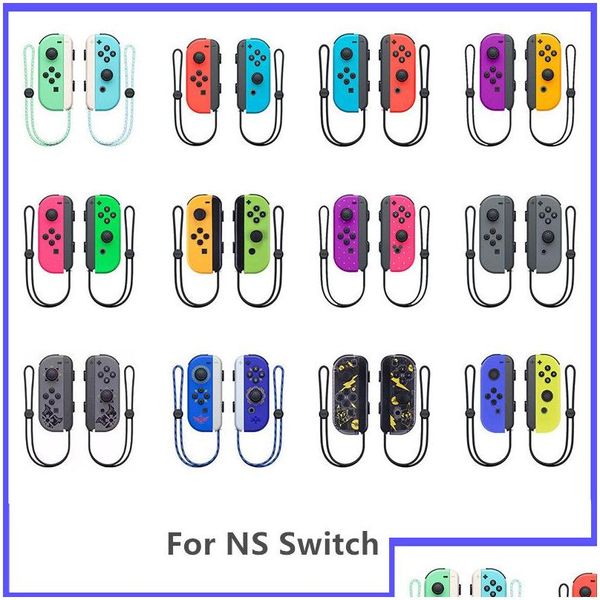 Controladores de juegos Joysticks Controlador inalámbrico Bluetooth Gamepad para consola Switch / NS Gamepads / Joy-Con con caja al por menor Drop Deliver Otp6O