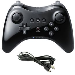 Game Controllers Joysticks Wireless Classic Pro Controller Joystick Gamepad voor Nintend Wii U met USB -kabel 230518