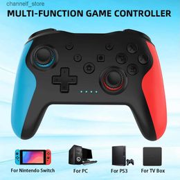 Contrôleurs de jeu Joysticks Contrôleur sans fil pour Nintendo Switch PC TV Box Joystick avec double vibration à 6 axes Réveil BT sans décalage Y240322