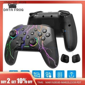 Game Controllers Joysticks Wireless Controller voor Nintendo Switch OLED Console Pro Gaming Board met oplaadbare batterij en programmeerbare turbo -functie RGB Li