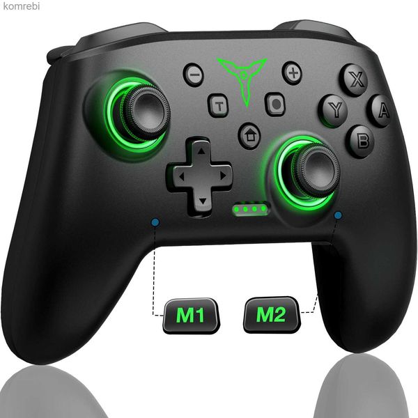 Contrôleurs de jeu Joysticks contrôleur sans fil pour Nintendo Switch OLED Console Pro manette avec batterie rechargeable 600Mah fonction Turbo Programmable L24312