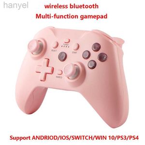 Game Controllers Joysticks Wireless Gamepad voor Bluetooth-gamecontroller 6-Axis Gyro Turb Continu Functie Dual Motor Vibration D240424