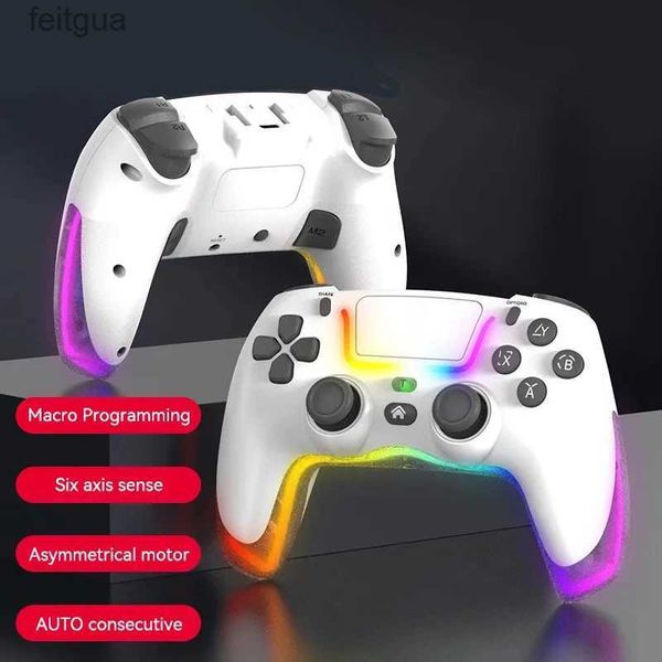 Controladores de juegos Joysticks Gamepad inalámbrico Joystick para interruptor Android PC MFI Juegos RGB Controlador de juegos Bluetooth Mango Consola Accesorios YQ240126