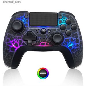 Gamecontrollers Joysticks Draadloze gamepads Bluetooth-afstandsbediening voor met 6-assige Gyro RGB LED's Gamingcontroller voor Play Station 3 4 PCY240322