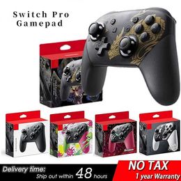 Controladores de juegos Joysticks Wireless Switch Pro Controller Bluetooth Gamepad para Nintendo SwitchLiteOled Game Joystick con mango de 6 ejes J230214