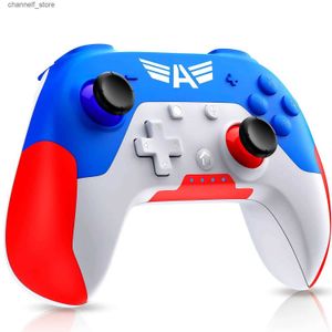 Contrôleurs de jeu Joysticks Wireless Switch Pro Controller Bluetooth Gamepad avec Turbo/Gyro 6 axes/Réveil/Joystick pour Nintendo Switch/Lite/OLEDY240322