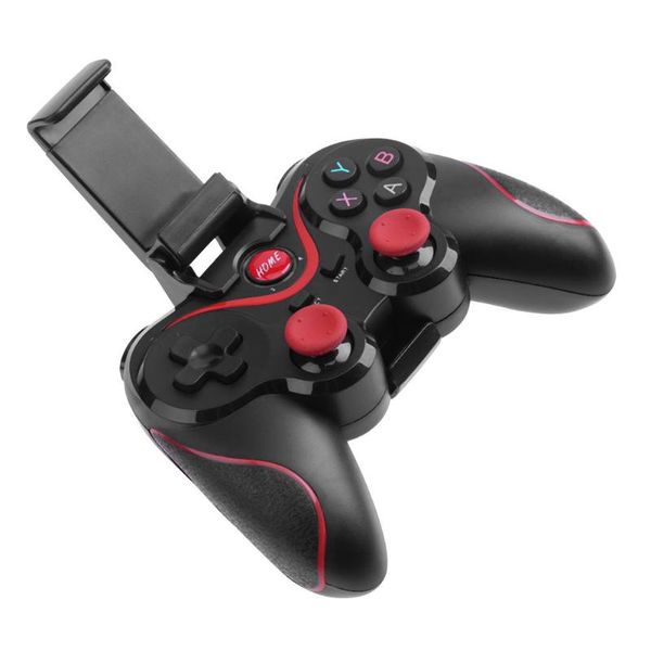 Contrôleurs de jeu Joysticks X3 contrôleur de manette Bluetooth sans fil pour PS3/Android Smartphone tablette TV Support de boîte support de téléphone Joystick