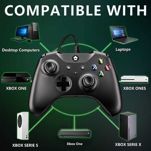 Contrôleurs de jeu Manettes Xbox One Contrôleur USB Filaire À Distance Manette Pc Contrôle Windows Joystick X Box Game Pad Accessoires Console De Jeux Vidéo Joypad HKD230831