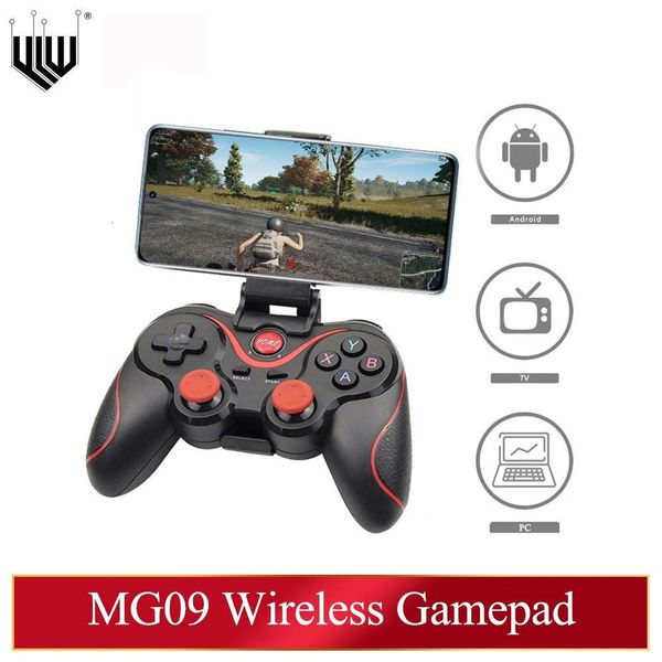 Contrôleurs de jeu joysticks ylw mg09 Contrôleur de jeu Bluetooth sans fil pour PC Téléphone Mobile TV Box Tablette Joystick Gamepad Joypad Holder 230817