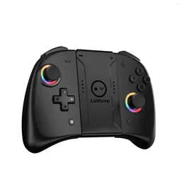 Game Controllers Meteor Light Wireless Joy-Pad met 8 kleuren RGB-lichten voor Switch/Switch OLED Programmeerbare 6-Axis Gyro Turbo Vibration