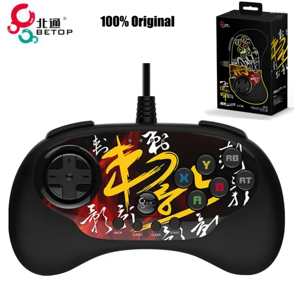 Contrôleurs de jeu Original Betop BEITONG Fighting GamePad BTP-C3 USB Wired Control Arcade Joystick pour Android TV PC Ordinateur PS3