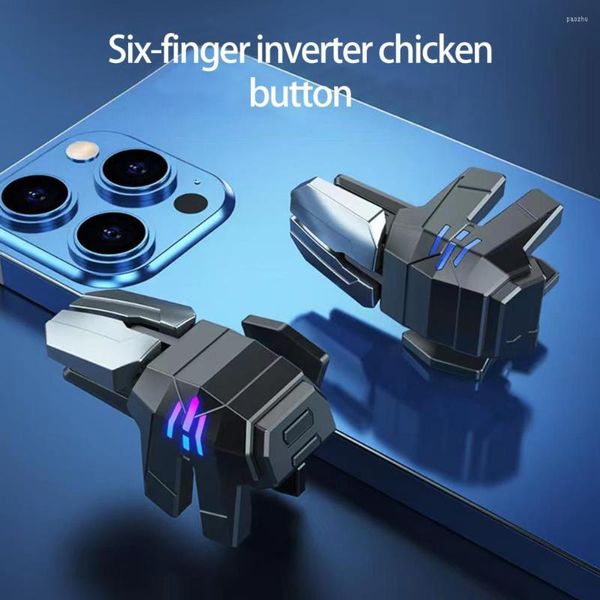 Contrôleurs de jeu Téléphone Mobile A2 Déclencheur de jeu Bouton de tir Poignée Joysticks de tir Manette de jeu pour PUBG Touche de visée Contrôleur L1R1