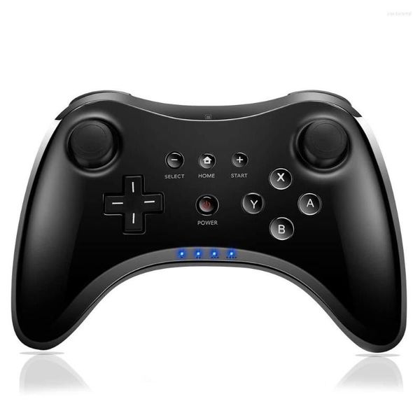 Contrôleurs de jeu Contrôleur Pro Manette de jeu sans fil pour Wii U Bluetooth Power Lead Joystick Dual Analog avec câble de chargement