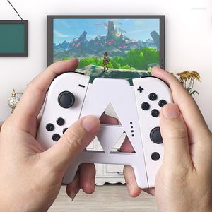 Game Controllers R91A Dock Laying Station voor Switch OLED GRIP CONTROLER LAAR GamePad Control Stand Accessoires Supportbasis