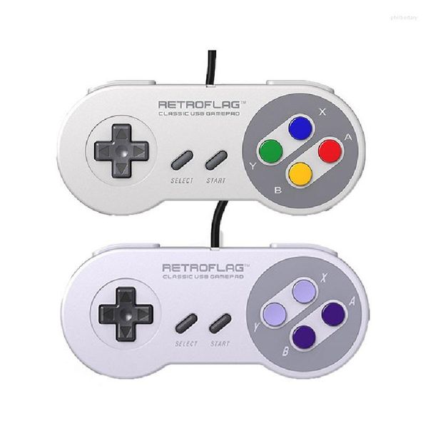 Contrôleurs de jeu Retroflag SUPERPi filaire classique USB contrôleur de manette pour CASE-U CASE-J NESPi Case Raspberry Pi