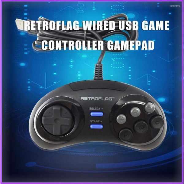 Les contrôleurs de jeu Retroflag Contrôleur USB filaire GamePad Joypad pour Rasbperry Pi 4 B / Megapi / Nespi / Superpi Case PC / Switch Windows