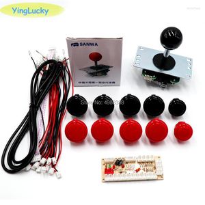 Game Controllers Sanwa Joystick 8YT OBSF 24mm Arcade Diy Kit USB PC Encoder voor Mame Raspberry Pi 3B