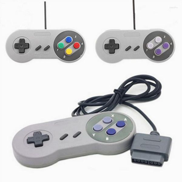 Contrôleurs de jeu SNES TV Console poignée SFC Super 16 bits en Europe et en Amérique, vente en gros en usine.