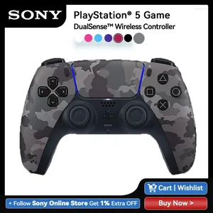 Gamecontrollers Sony PS5 DualSense draadloze controller Grijs Camouflage PlayStation 5 Gamepad Bluetooth Haptische feedbackbediening Dualsenses