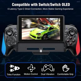 Contrôleurs de jeu STK-7037 Contrôleur avec vibration à double moteur Remplacement GamePad compatible pour la vidéo Oled Switch / Switch