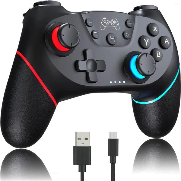 Contrôleurs de jeu Switch Controller Wireless Pro Gamepad Compatible avec les écrans de réveil et le moteur à double mouvement