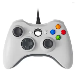 Contrôleurs de jeu Console de contrôleur filaire Console de jeu ergonomique avec turbo à double vibration pour Xbox 360 / Windows 10 / 8.1 / 8/7