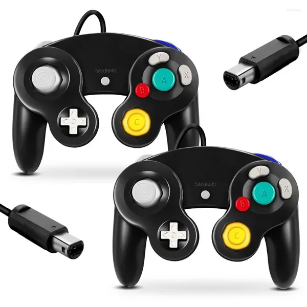 Controladores de juego Controlador con cable para GameCube Switch Gamepad Wii Video Console Remote Classic Gaming Joystick NGC/PC