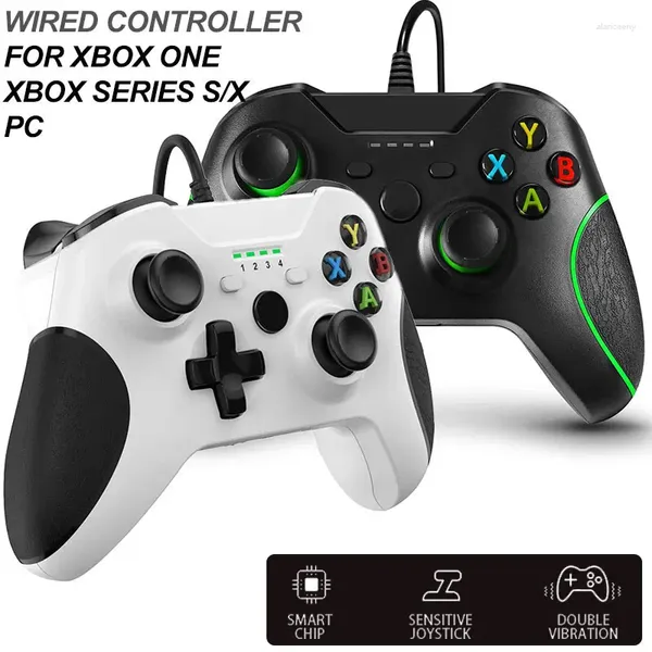 Controladores de juego Controlador con cable para Xbox One X/S Consola Control PC Gaming Joystick Serie USB Manette Joypad Win7/8/10