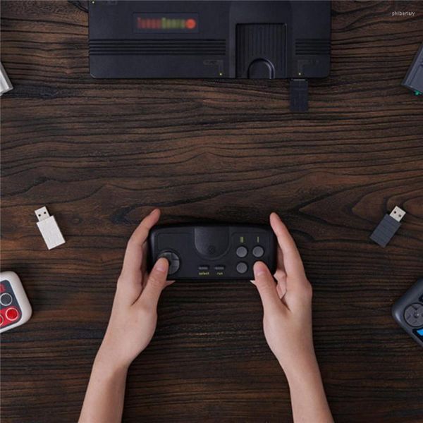 Controladores de juego Gamepad inalámbrico para motor de PC Mini Coregrafx Turbografx-16 Accesorios de interruptor 8Bitdo Pce Core 2.4G