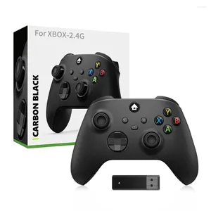 Contrôleurs de jeu avec boîte 2.4G sans fil pour Xbox One Series S/X Contrôleur de manette de jeu Joystick à double vibration Récepteur USB Support PC Windows