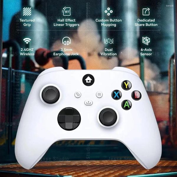 Contrôleurs de jeux Xbox Series X / S Contrôleur One 2.4g Wireless Gamepad PC Contrôle de jeu Joystick Retro Video Console Accessoires Joypad