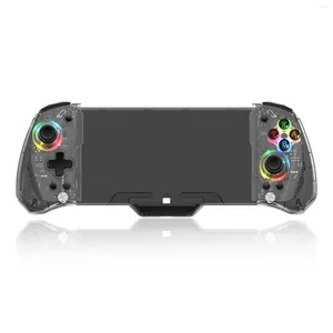 Contrôleurs de jeu YS43 YS44 YS45 RGB coloré transparent pour console de commutation poignée en ligne contrôleur approprié Joypad manette de jeu