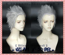Game Devil May Cry 5 Vergil Short Silver Gray Cosplay WIG016612480