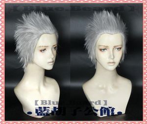 Game Devil May Cry 5 Vergil Short Silver Gray Cosplay Wig016612480