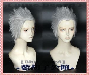 Game Devil May Cry 5 Vergil Short Silver Gray Cosplay WIG016612480