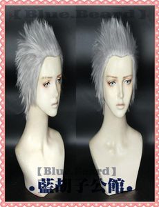 Jeu Devil May Cry 5 Vergil court gris argenté Cosplay Wig019509624