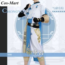 Game Genshin Impact Chongyun Cosplay Kostuum Fashion Combat Uniform unisex Halloween Party Role Play kleding Custom-make elke Y0903