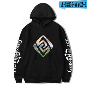 Game Genshin Impact Hoodies Sweatshirts Mannen Beroemde Merk Dames Print Hoodie Streetwear Pullover Populaire Genshin Impact Tops Y0901