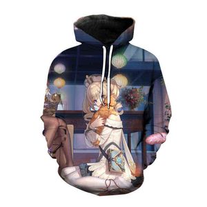 Jeu genshin impact hu tao sweatshirts sweatshirts garçons girls mode hooded newnning children enfants vêtements streetwear pullovers y220713