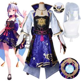 Game Genshin Impact Kamisato Ayaka Cosplay Kostuum Carnival Lolita Dress Uniform Outfit Kostuums voor vrouwen Y0903